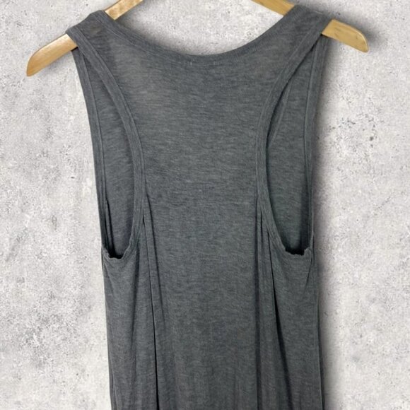 J Crew Grey Modal Maxi Dress Size Small Grey Sleeveless Stretch Style A2440 Boho - Picture 7 of 13